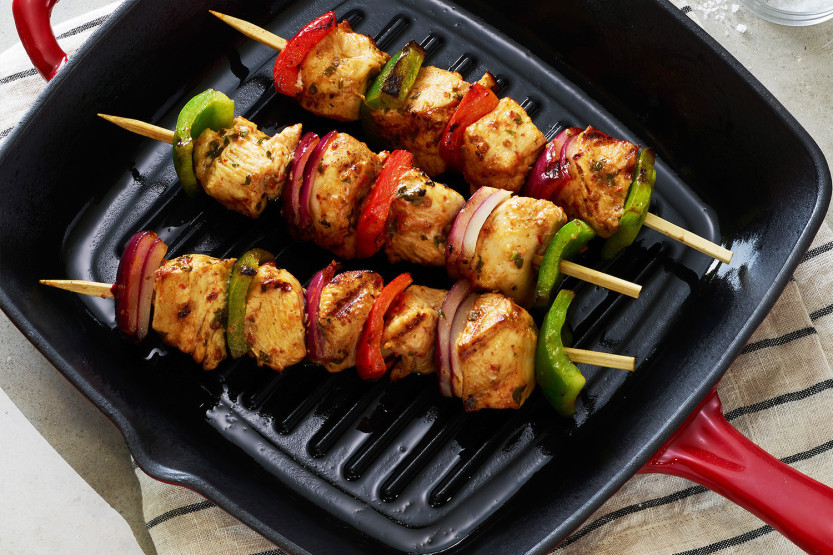 Vierkante grillpan 27 cm Tramontina Bestow, rood geëmailleerd gietijzer