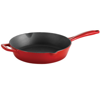 Tramontina Bestow -paistinpannu, 25 cm, punainen emaloitu valurauta, 2,3 l