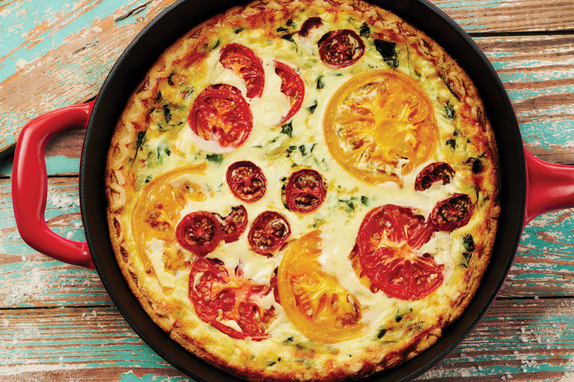Padella da 25 cm Tramontina Bestow in ghisa smaltata rossa, 2,3 L