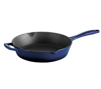 Tramontina Bestow 25 cm Bräter aus emailliertem Gusseisen, blau, 2,3 l