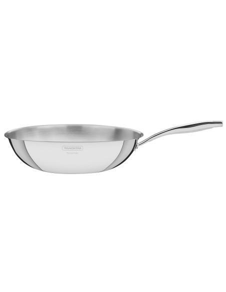 Tramontina Grano Wok, 28 cm, aus dreischichtigem Edelstahl, 3,4 l