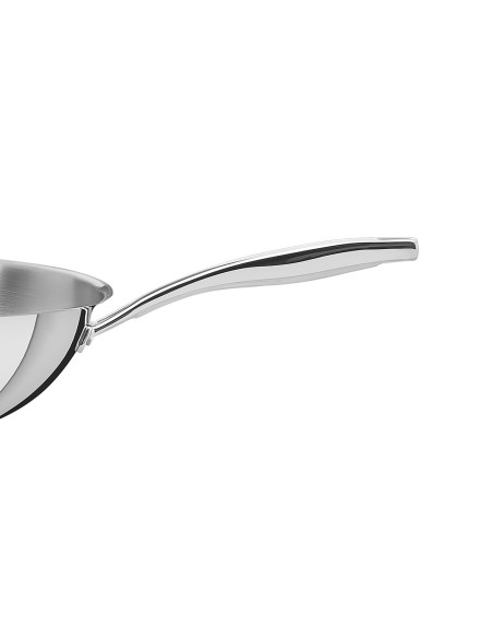 Tramontina Grano wok, 28 cm, i tredobbelt lag rustfrit stål, 3,4 l