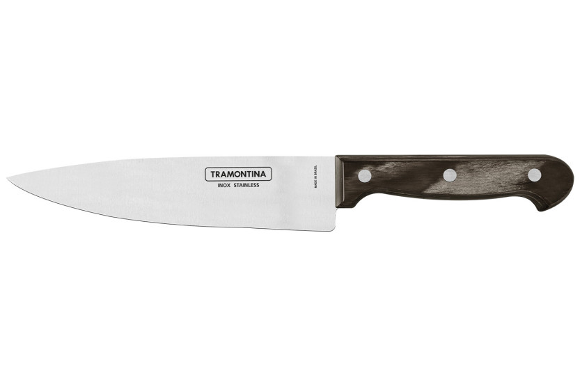 Sæt med 5 Tramontina Polywood-knive fremstillet af Technobois og rustfrit stål