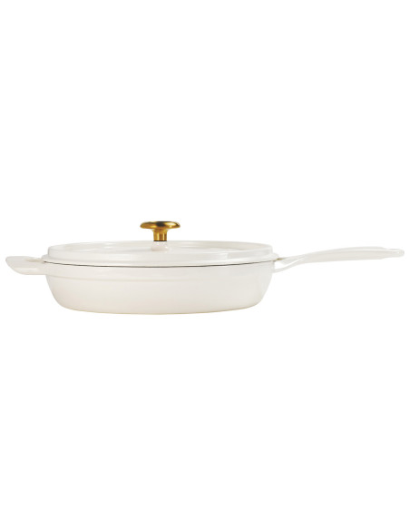 Tramontina Ampezzo 30 cm emaljeret støbejernspande, Latte, 3,8 L
