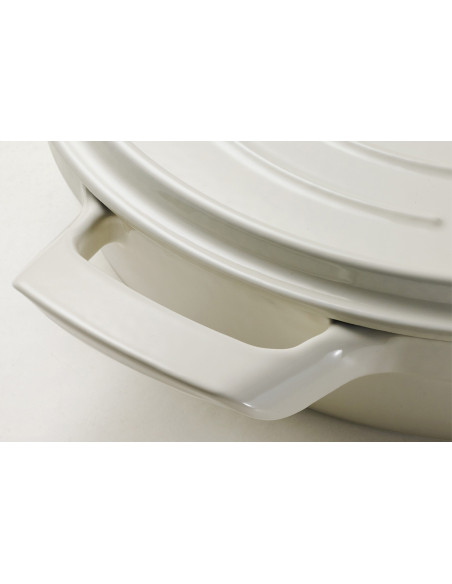 Tramontina Ampezzo 30 cm emaljeret støbejernspande, Latte, 3,8 L