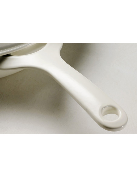 Tramontina Ampezzo 30 cm emaljeret støbejernspande, Latte, 3,8 L