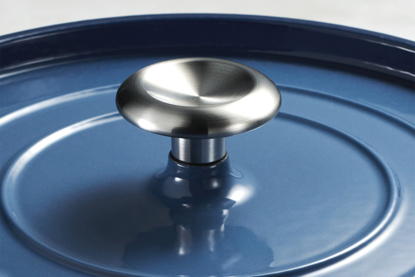 Tramontina Ampezzo Round Cast-Iron Enameled Casserole, Blue