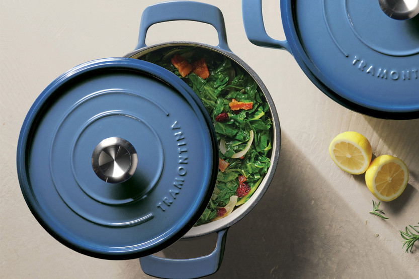 Tramontina Ampezzo -pyöreä, siniseksi emaloitu valurautapata