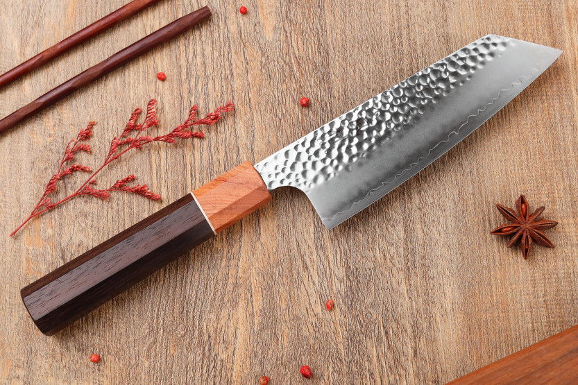 Handgefertigtes japanisches Bunka -Messer, 17 cm, von Yuzo Akira Tsuchime, VG10