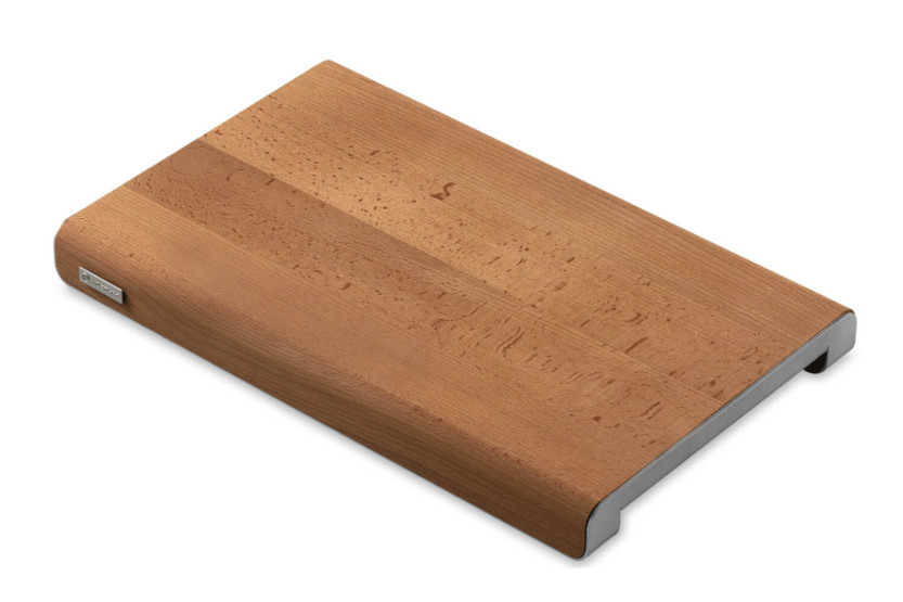 Wüsthof skærebræt i bøg og rustfrit stål 40x25x4cm