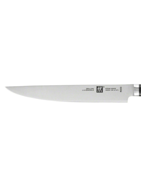 Sæt med 4 Zwilling steakknive med glatte blade 12 cm