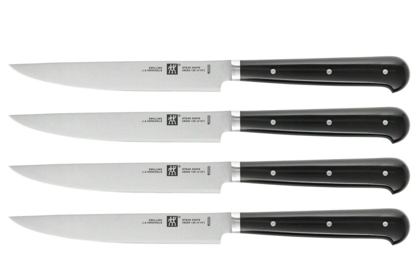 Sæt med 4 Zwilling-steakknive med glatte blade på 12 cm