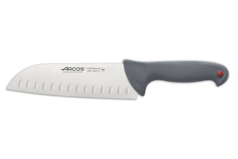 Arcos Colour Prof met Granton rand professioneel santoku mes 18cm