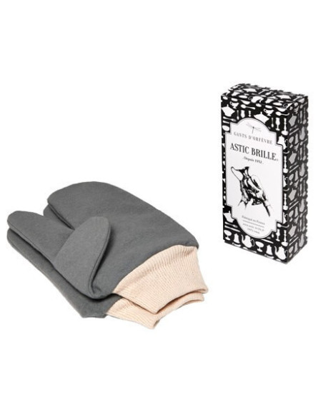 Paar Astic Brille Goldschmiedehandschuhe aus Baumwolle