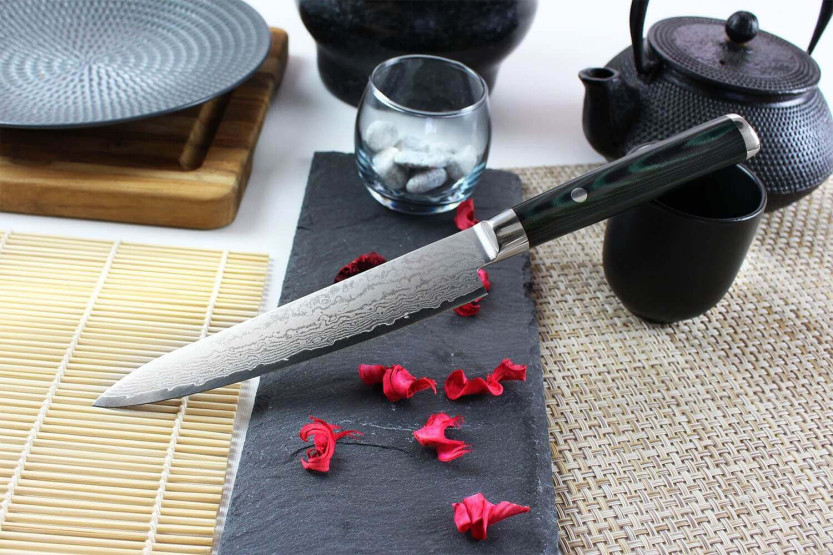 Satake Helios 15 cm Damasco 69 strati coltello universale giapponese
