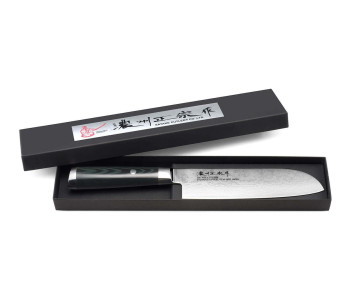 Japanisches santokumesser Satake Helios 17cm Damast 69 Schichten