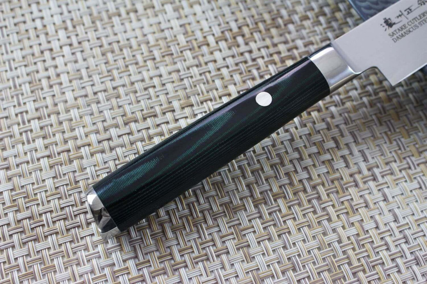Cuchillo santoku japonés Satake Helios 17cm Damasco 69 capas