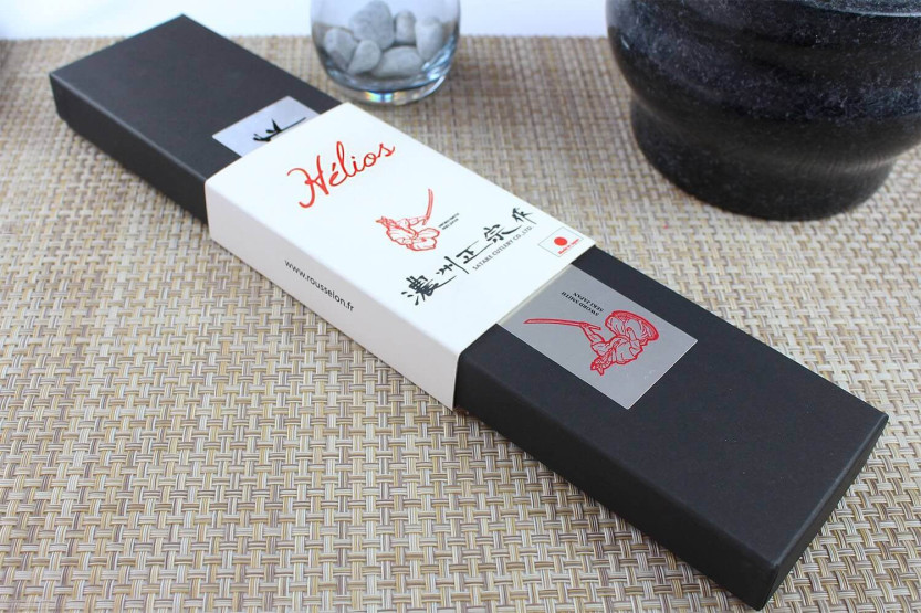 Satake Helios 17cm damascus 69 layer japanese santoku knife