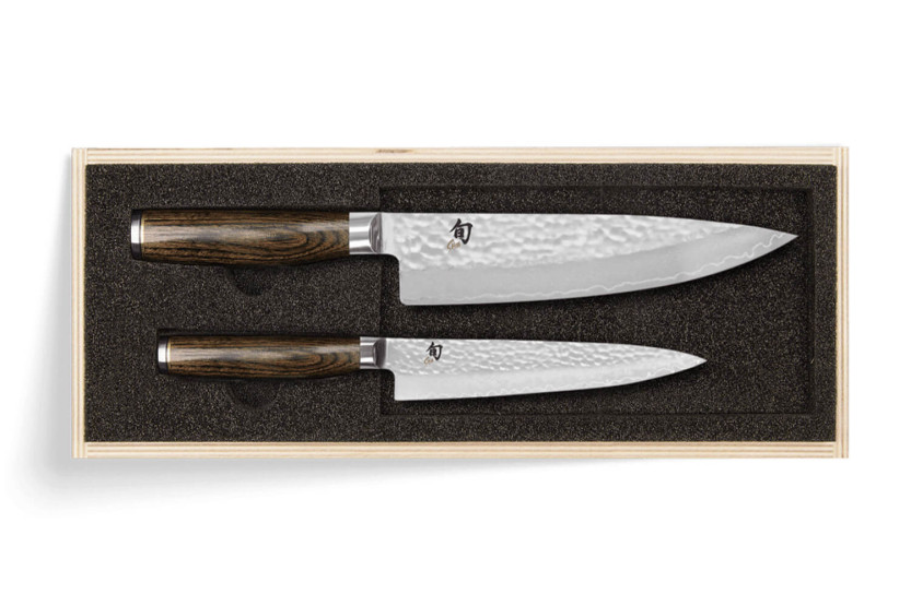 Sett med 2 Shun Premier Tim Mälzer Universal + Chef damaskuskniver