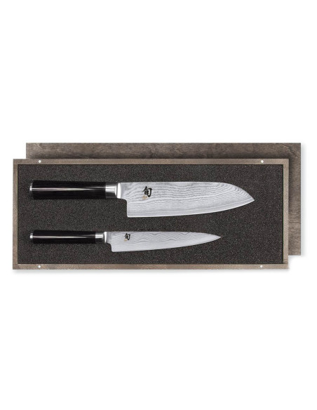 Conjunto de 2 facas japonesas Kai Shun Classic Damascus
