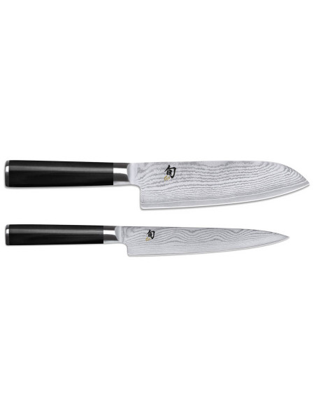 Set om 2 Kai Shun Classic Damascus japanska knivar