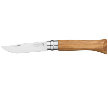 Opinel Tradition Luxe N°6 kniv 7cm blad olivträhandtag