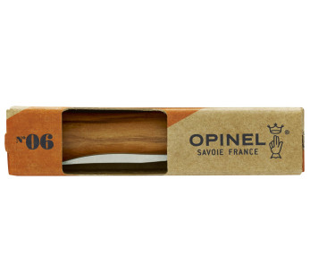 Opinel Tradition Luxe N°6 kniv 7cm blad olivträhandtag 2