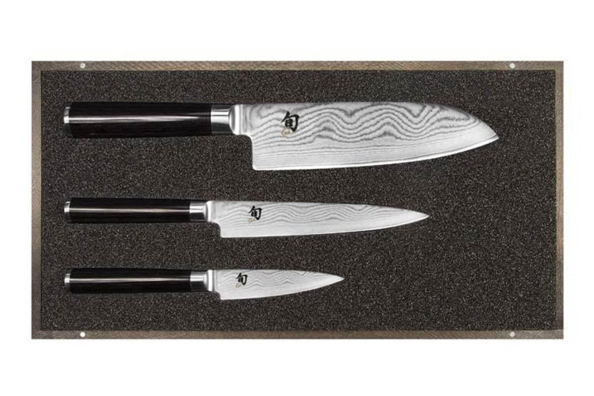 3 Kai Shun Classic Damascus japanilaisen veitsen setti