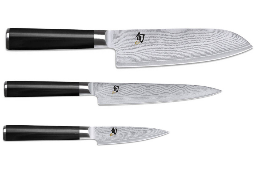 3 Kai Shun Classic Damascus japanilaisen veitsen setti
