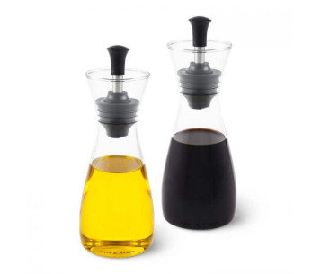 Cole & Mason Klassieke glazen olie en azijn Cruet Set