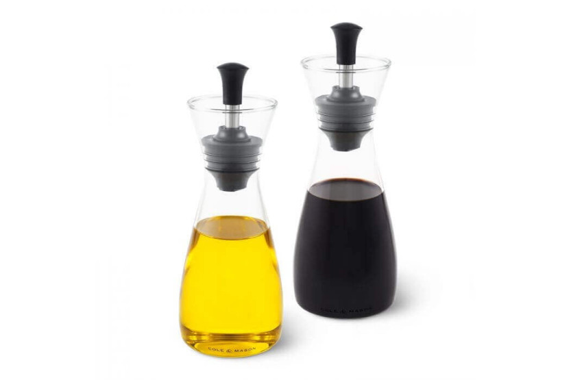 Cole & Mason Classic Set Öl- und Essigkännchen aus Glas