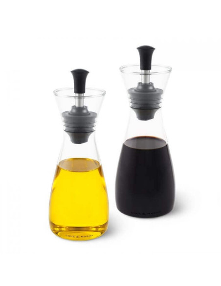 Cole & Mason Classic glass oil and vinegar cruet set