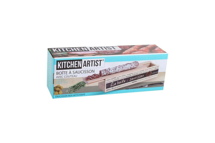 Lata de salsichas 2 em 1 com faca Kitchen Artist