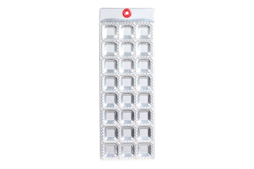 Molde para ravioli quadrado de 24 tomadas + mini rolo de madeira Kitchen Artist