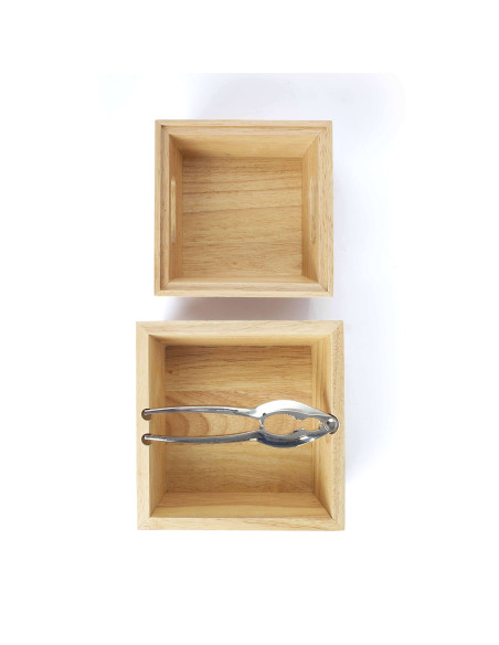 Juego de cascanueces Livoo con 2 cuencos de bambú apilables
