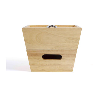 Conjunto de quebra-nozes Livoo com 2 taças de bambu empilháveis 2