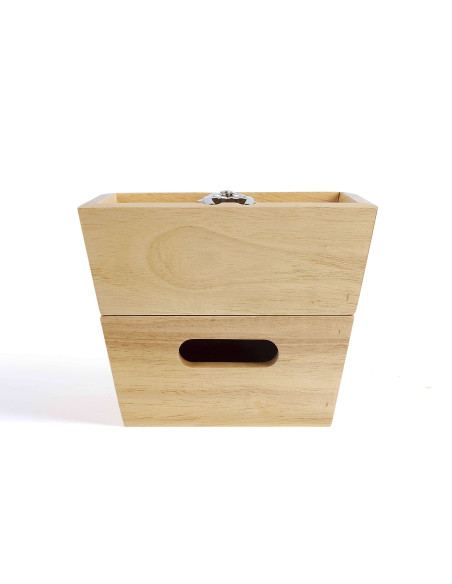 Conjunto de quebra-nozes Livoo com 2 taças de bambu empilháveis