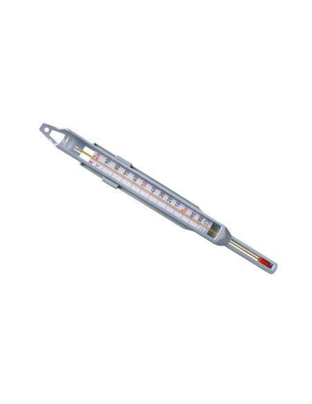 Alla France banketbakkerthermometer in glas +80°C tot +200°C - 33cm