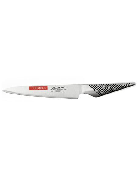 Faca utilitária japonesa Global GS11 com 15 cm de lâmina flexível