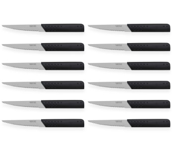 Sett med 12 Sabatier XRAY biffkniver 12 cm