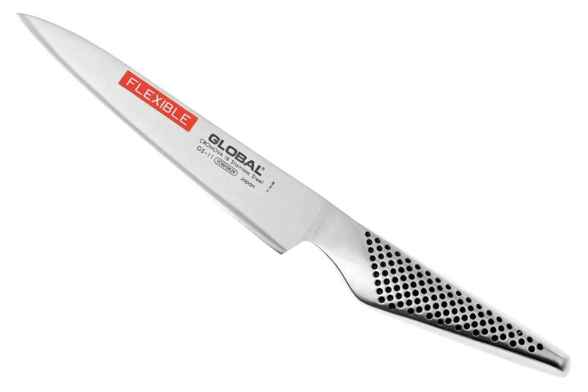 Faca utilitária japonesa Global GS11 com 15 cm de lâmina flexível