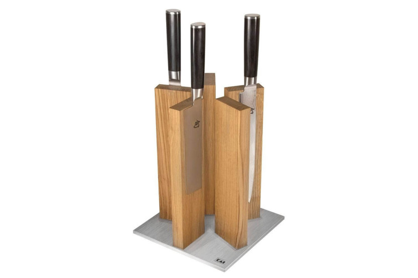 KAI Stonehenge magnetized empty kitchen unit in oak and stainless steel - 10 places