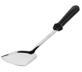 Wokspatel aus Edelstahl mit abgerundeter Spitze