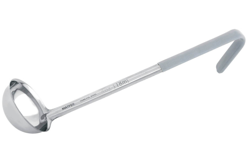 Cazo profesional Matfer 11.8cl acero inoxidable 82mm mango gris