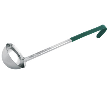 Ammattilaiskauha Matfer 17,7cl ruostumattomasta teräksestä monobloc 95mm vihreä kahva