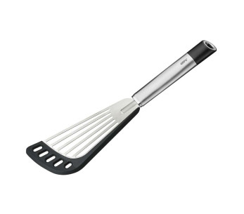 Spatola traforata Gefu Primeline in acciaio inox e silicone