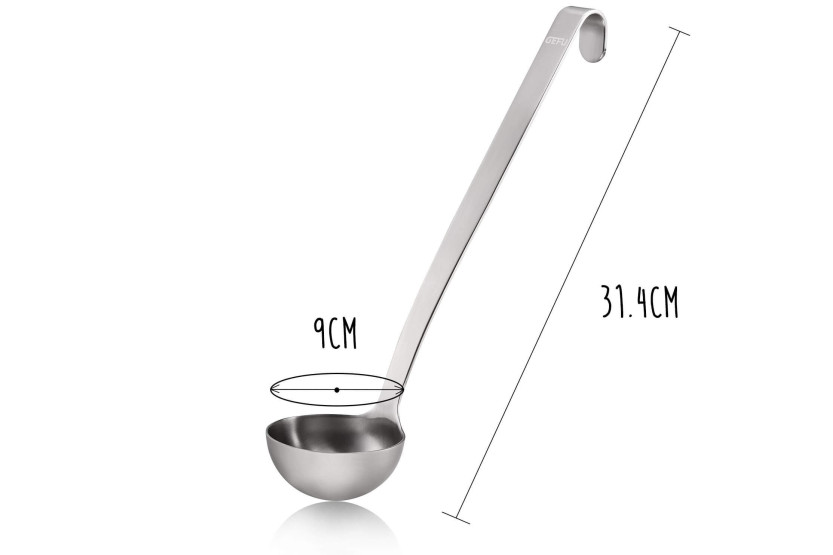 Gefu Baseline opscheplepel 15cl roestvrij staal - Diameter opscheplepel 9cm