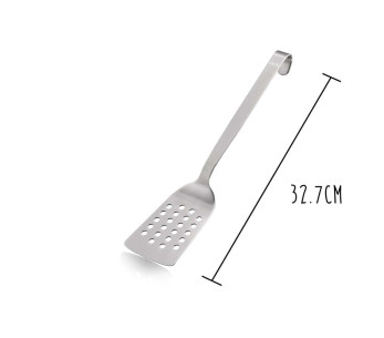 Espátula com orifícios Gefu Baseline em aço inoxidável 32,7 cm