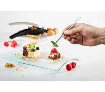 Gefu Preciso pinzas de cocina dobladas acero inoxidable 15.5cm 2