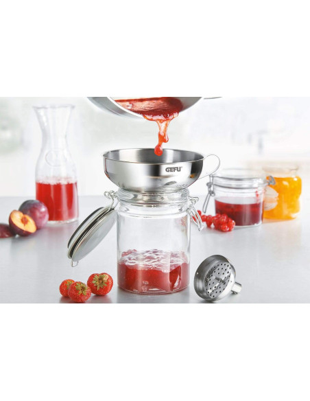 Gefu Versare stainless steel funnel - Diameter 14cm